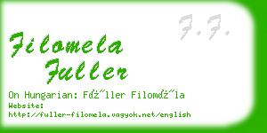filomela fuller business card